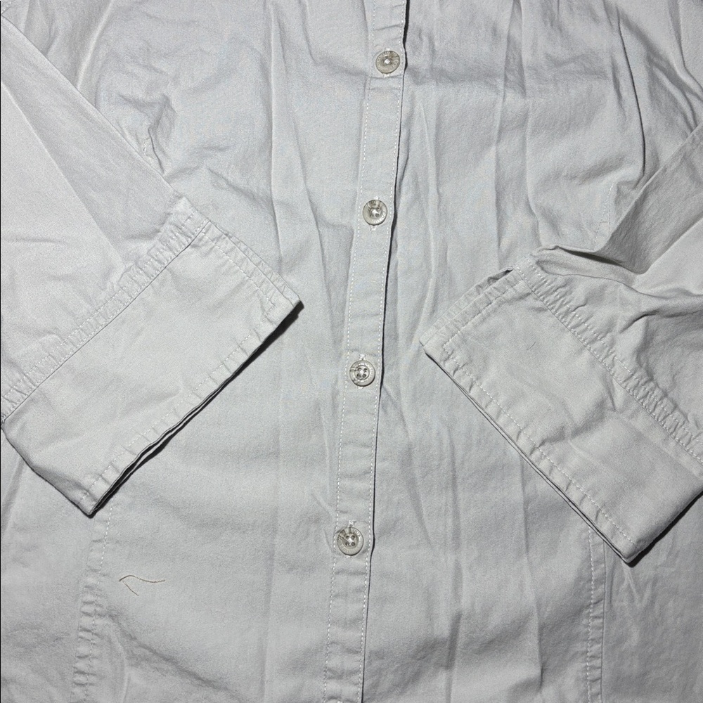 Columbia 100% cotton women’s Large 3/4 sleeve button down hiking outdoor shirt - Picture 5 of 14